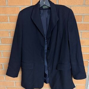 Harvé Benard Black Jacket with Green Label